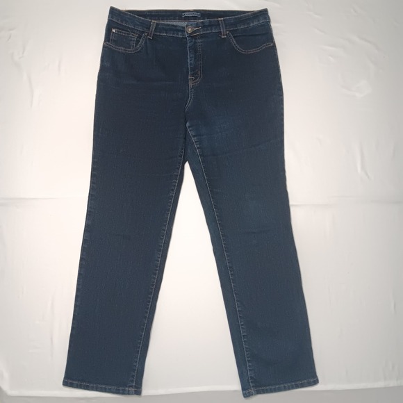 Bandolino‎ Womens Mandie Straight Leg Classic Fit Denim Jeans Size 14 36X29.5 - Picture 1 of 11